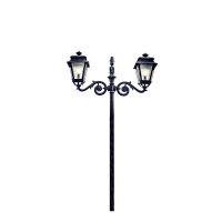 Decoration Outdoor Antique Cast iron street light pole/ Garden lamp post